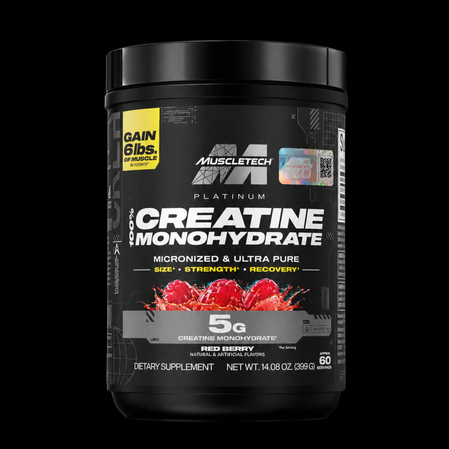 Creatina Monohidratada Platinum Muscletech 400gr Con Sabor